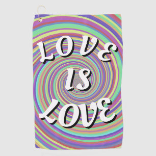 Love Is Love Pride Golf Towel