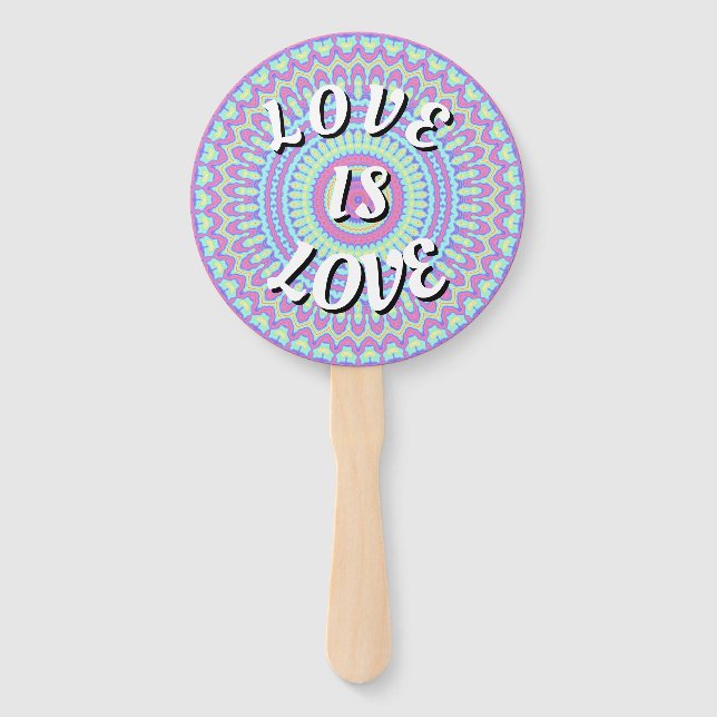 Love Is Love Pride Hand Fan (Front)
