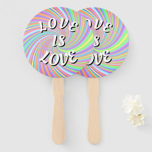 Love Is Love Pride Hand Fan