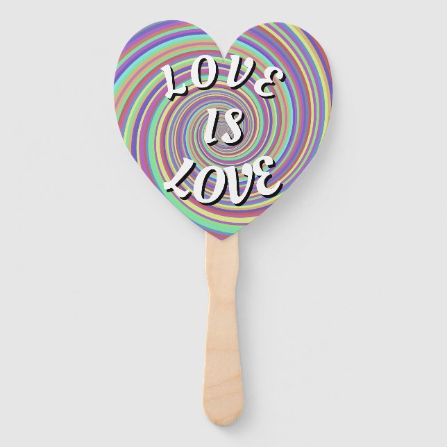 Love Is Love Pride Hand Fan (Front)