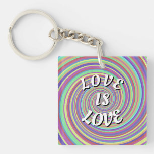Love Is Love Pride Keychain