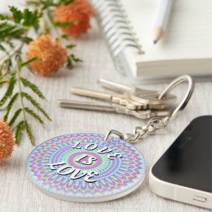 Love Is Love Pride Keychain