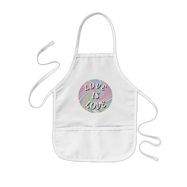 Love Is Love Pride   Kids Apron (Front)