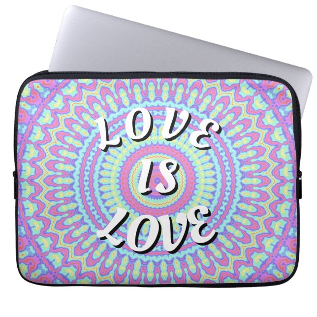 Love Is Love Pride Laptop Sleeve (Front)