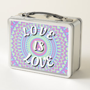 Love Is Love Pride Metal Lunch Box