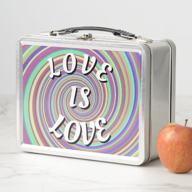 Love Is Love Pride  Metal Lunch Box (In Situ)