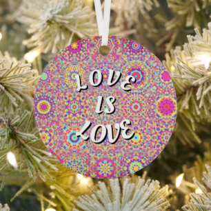 Love Is Love Pride Metal Tree Decoration