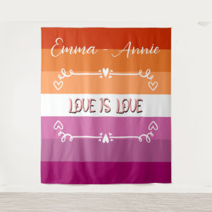 Love is Love Pride Month Backdrop Tapestry