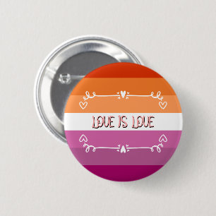 Love is Love Pride Month Button