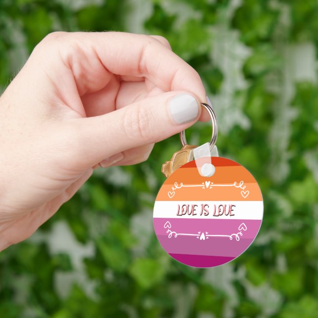 Love is Love Pride Month Keychain (Hand)