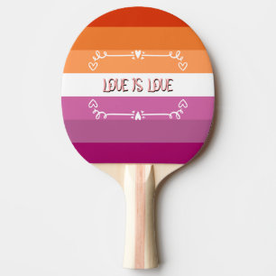 Love is Love Pride Month Ping Pong Paddle