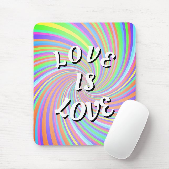 Love Is Love Pride Mouse Pad (With Mouse)