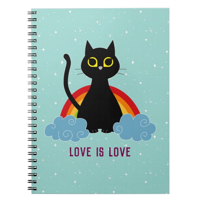LOVE IS LOVE pride notebook (Front)