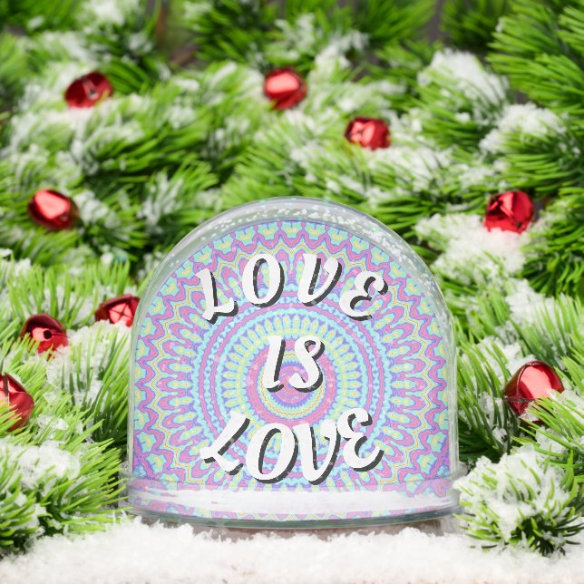 Love Is Love Pride  Phone Ring Stand Snowglobe (Christmas)