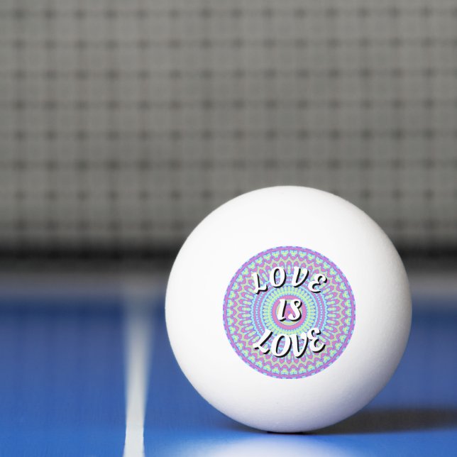 Love Is Love Pride Ping Pong Ball (Net)