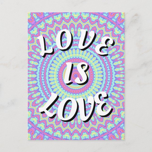 Love Is Love Pride Postcard (Front)