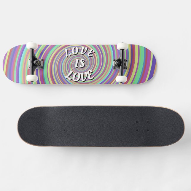 Love Is Love Pride Skateboard (Horz)