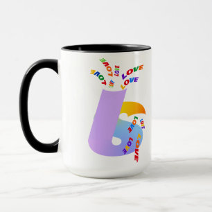 Love Is Love Pride Typography Art Mug