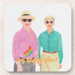 Love is Love Pride Valentine's Day Coaster