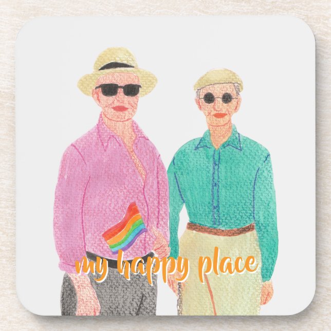 Love is Love Pride Valentine's Day Coaster (Front)