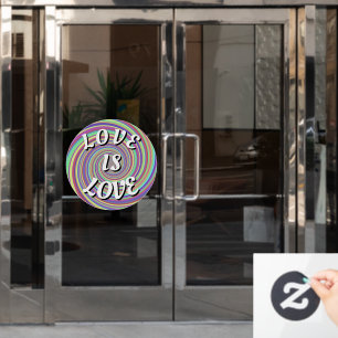 Love Is Love Pride  Window Cling
