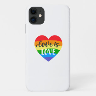 Love is Love Rainbow Heart iPhone 11 Case