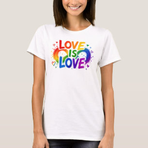 Love Is Love Rainbow Heart T-Shirt