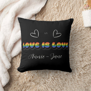 Love is Love Rainbow LGBTQ Cushion