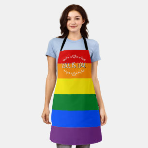 Love is Love Rainbow LGBTQ Pride Apron