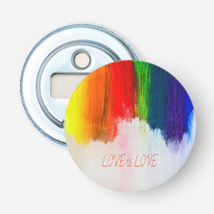 Love is Love Rainbow Pride LBGQT Bottle Opener