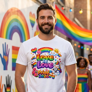 Love Is Love Rainbow Pride T-Shirt