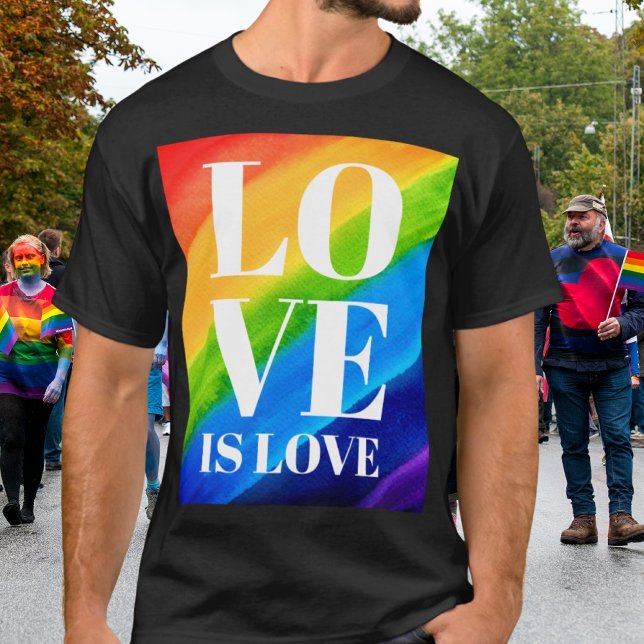 Love Is Love Rainbow Pride  T-Shirt (Creator Uploaded)
