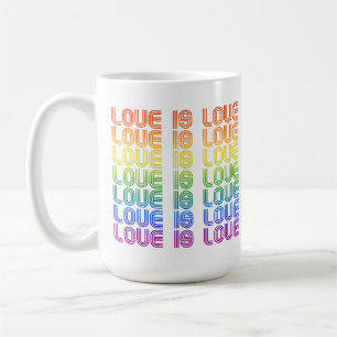 Love is Love Retro Coffee Mug