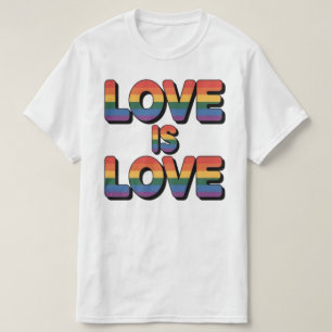 Love Is Love Retro Pride Equality T-Shirt