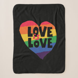 Love is Love Sherpa Blanket