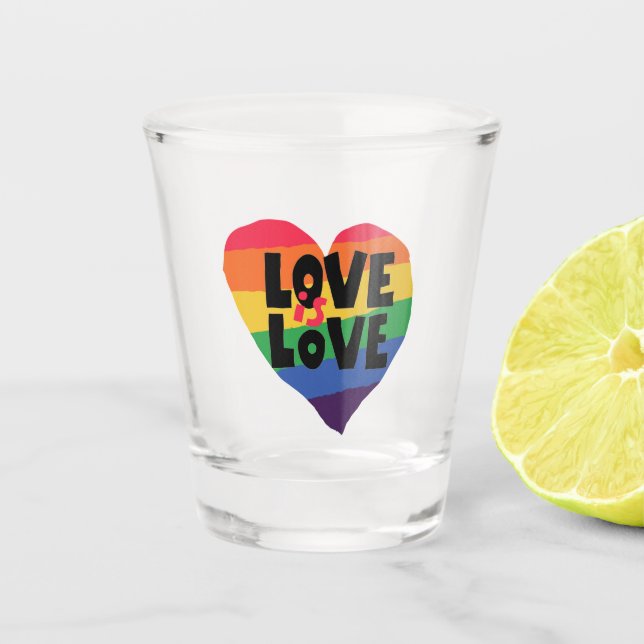 Love is Love Shot Glass (Front)