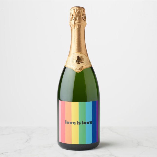 Love Is Love - Sparkling Wine Label (Front)