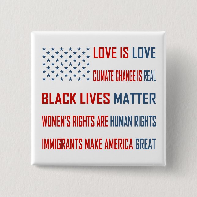 Love is Love Square Button (Front)