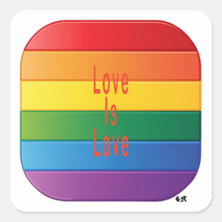 Love Is Love Square Sticker