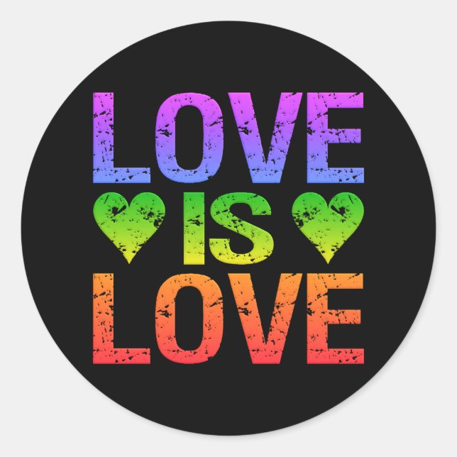 Love Is Love stickers (Front)