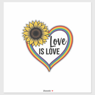 Love Is Love Sunflower Heart Vintage Vector Shirt_