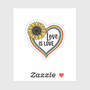 Love Is Love Sunflower Heart Vintage Vector Shirt_