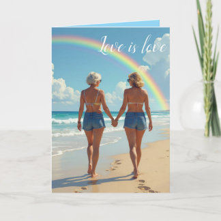 Love is love thank you card