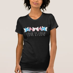 Love Is Love Transgender Butterfly T-Shirt