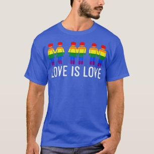 Love Is Love Trendy Cute Lesbian Gay Pride LGBTQ A T-Shirt
