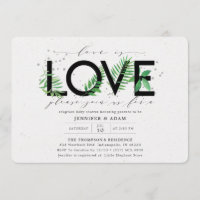 Love is Love Tropical Greenery Adoption Baby Showe