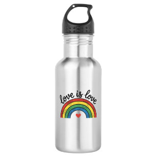 Love Is Love Vintage Rainbow Heart Shirt Design_1 532 Ml Water Bottle