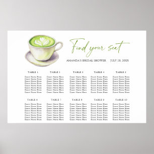 Love is Matcha Wedding seating chart