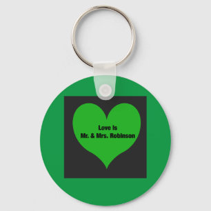 Love Is Mr. & Mrs. Robinson Key Ring
