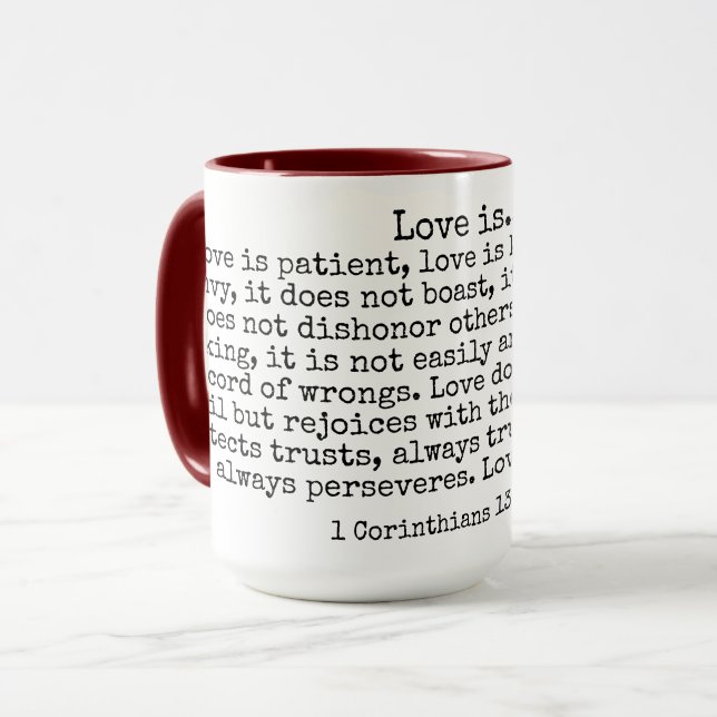 Love Is Mug (Front Left)